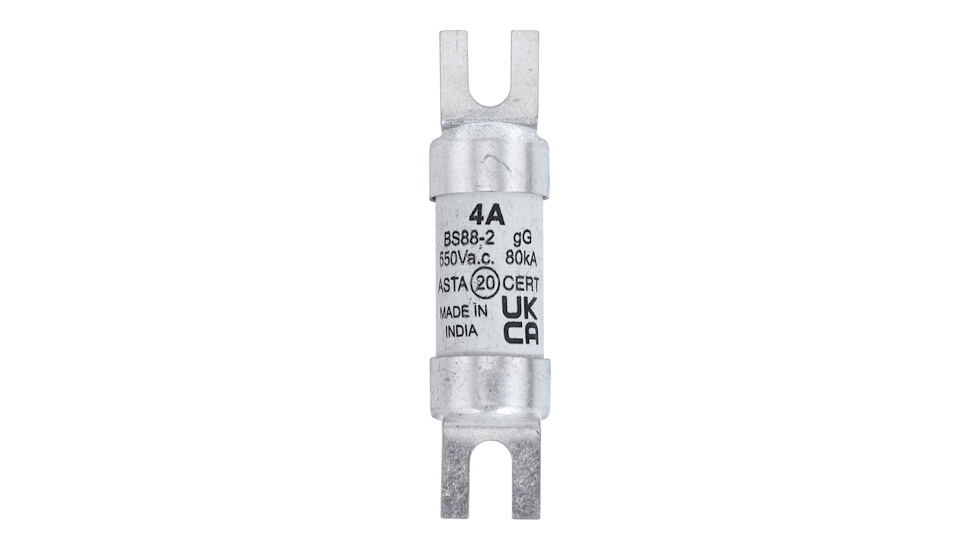 Eaton 4A British Standard Fuse, A1, 550V, 44.5mm