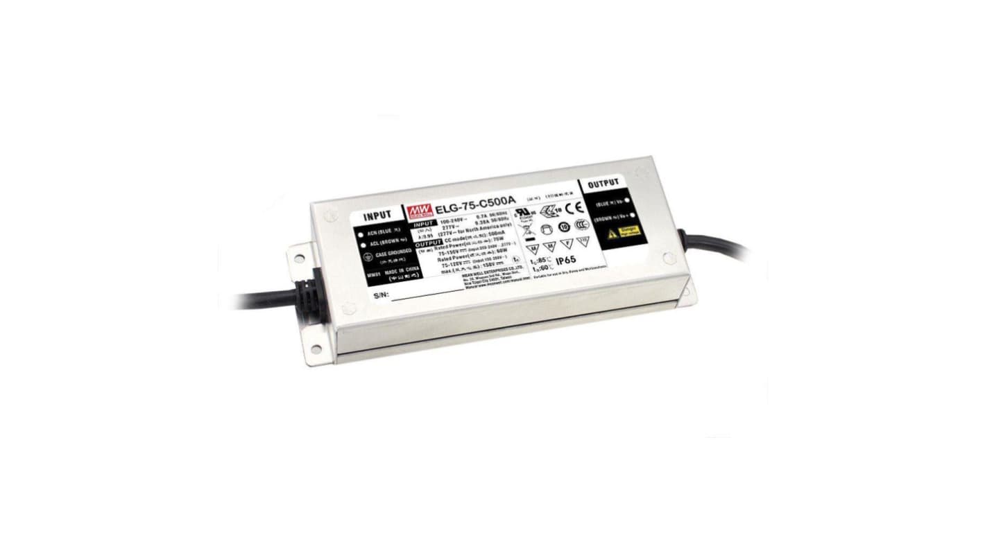 MEAN WELL 75W LED驱动电源, 输出78V 1.05A