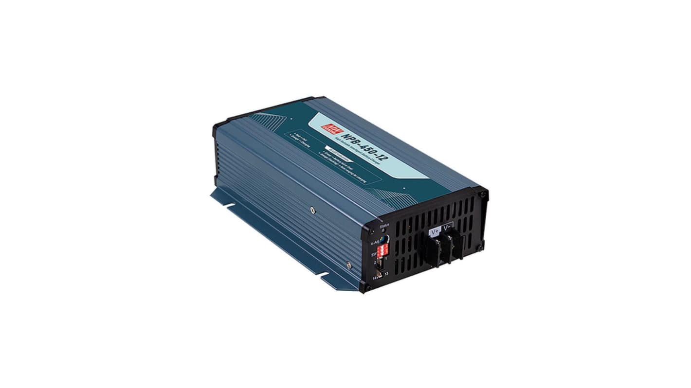 MEAN WELL NPB-450-12NFC Battery Charger For Lead Acid, Lithium-Ion, Batteries Included