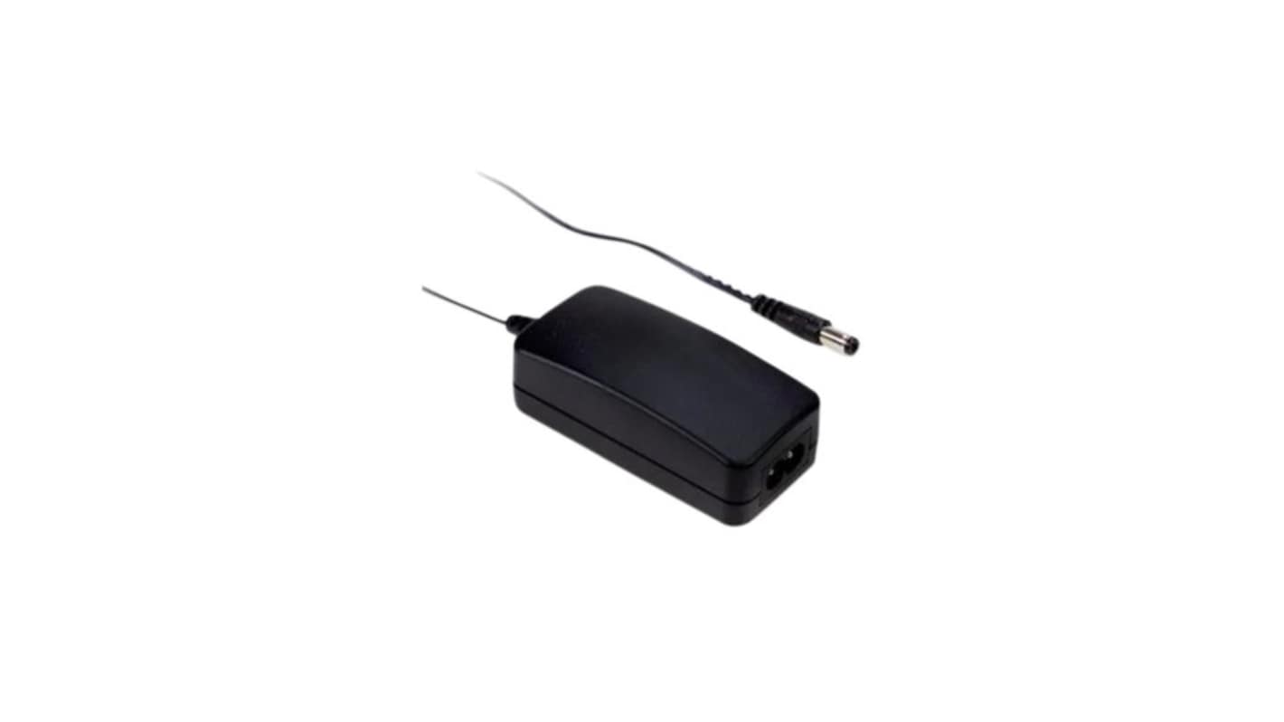MEAN WELL 15W Portable AC/DC Adapter 12V Output, 1.25A Output
