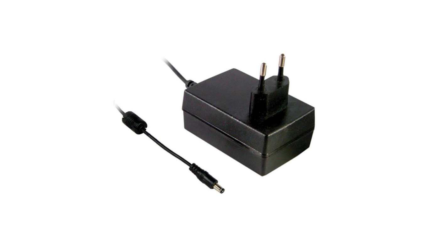 MEAN WELL 36W Plug-In AC/DC Adapter 24V Output, 1.5A Output