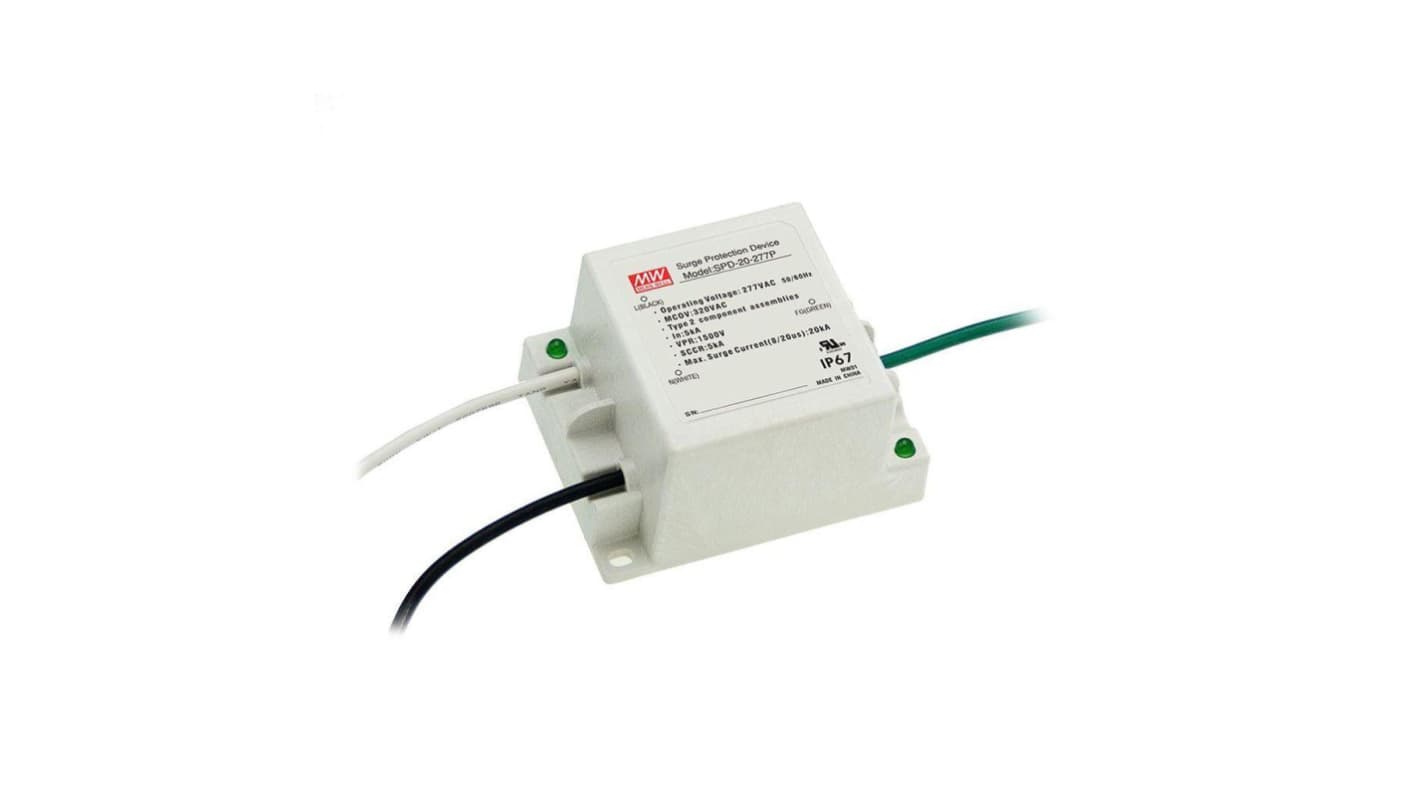 MEAN WELL Surge Protector, 20kA, 1500V (Volts)