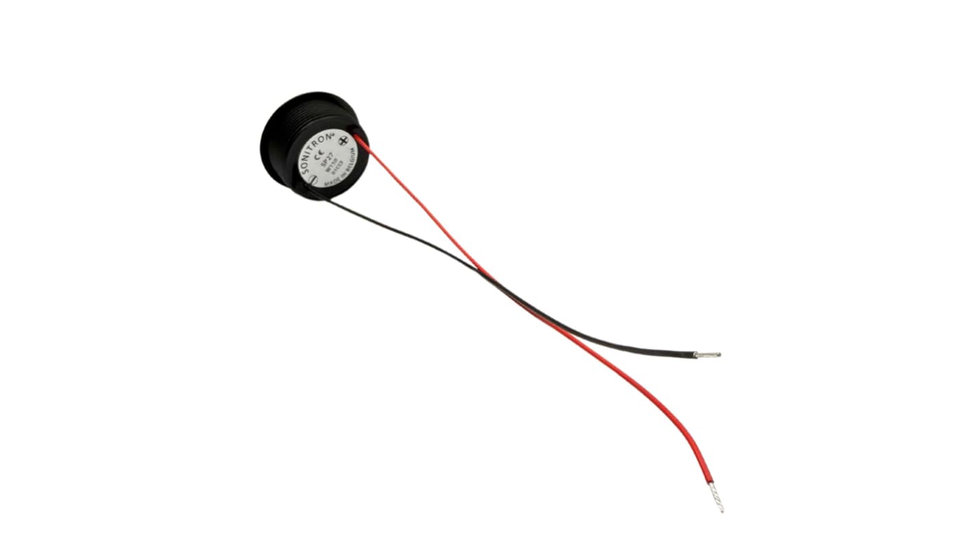 Sonitron 90dB(A)蜂鸣器, 面板安装, 6V 直流至15V 直流电源, 32mm