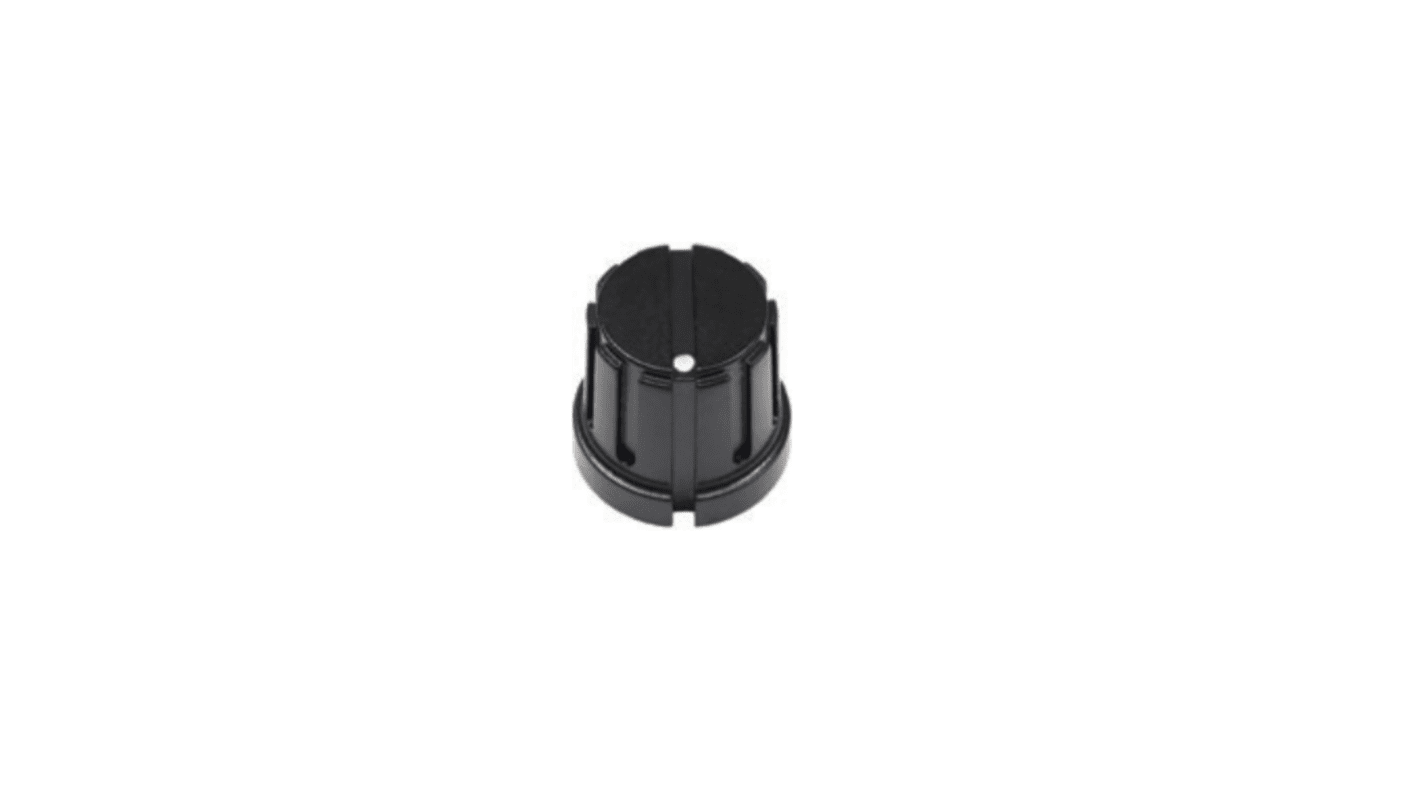 Vishay 电位器旋钮, 6.35mm轴, 圆轴轴, Φ15mmx15mm高旋钮, 黑色