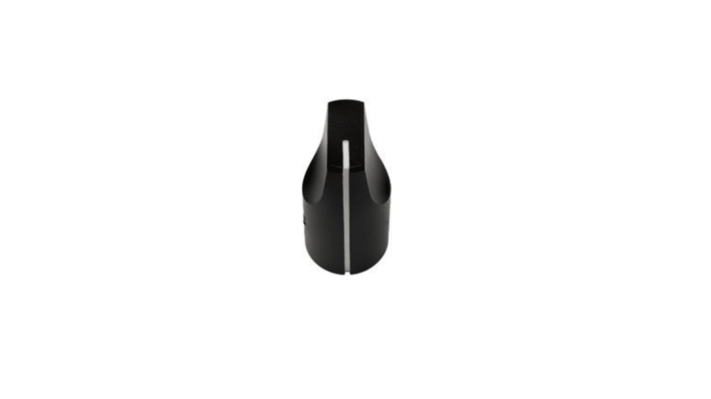 Vishay 12.7mm Black Potentiometer Knob for 6.35mm Shaft Round Shaft, ACCKMP1325NLP14