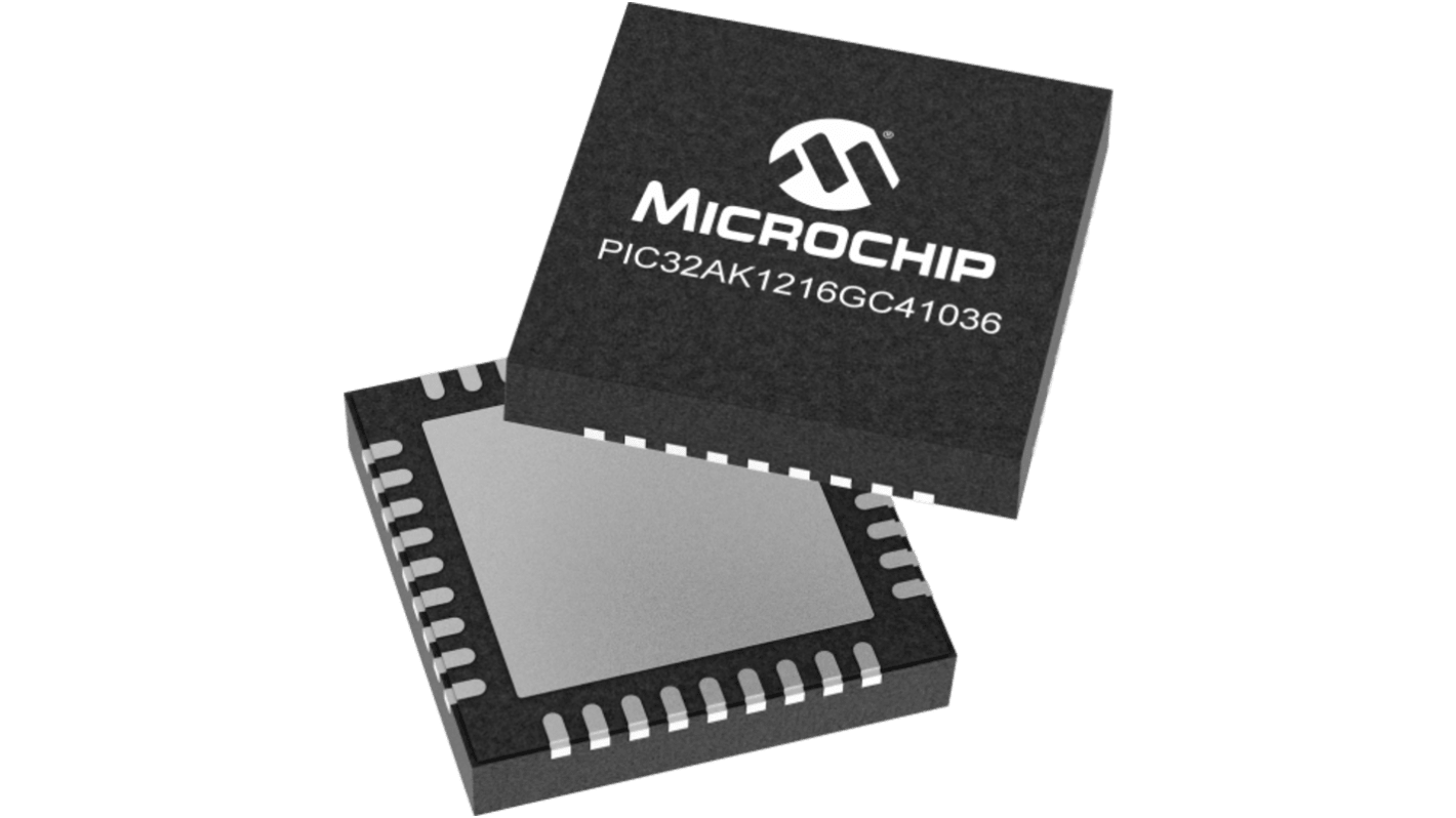 Microchip マイコン, 32ビットMCU, 200MHz, 128 kB, フラッシュ, 36-Pin VQFN