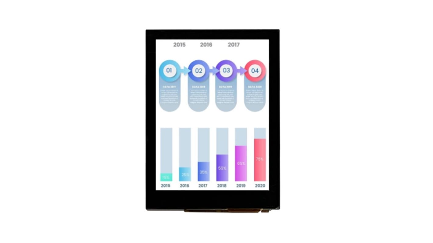 Midas MDT0350AC-USBC TFT TFT LCD Display / Touch Screen, 3.5in, 480 X 640pixels