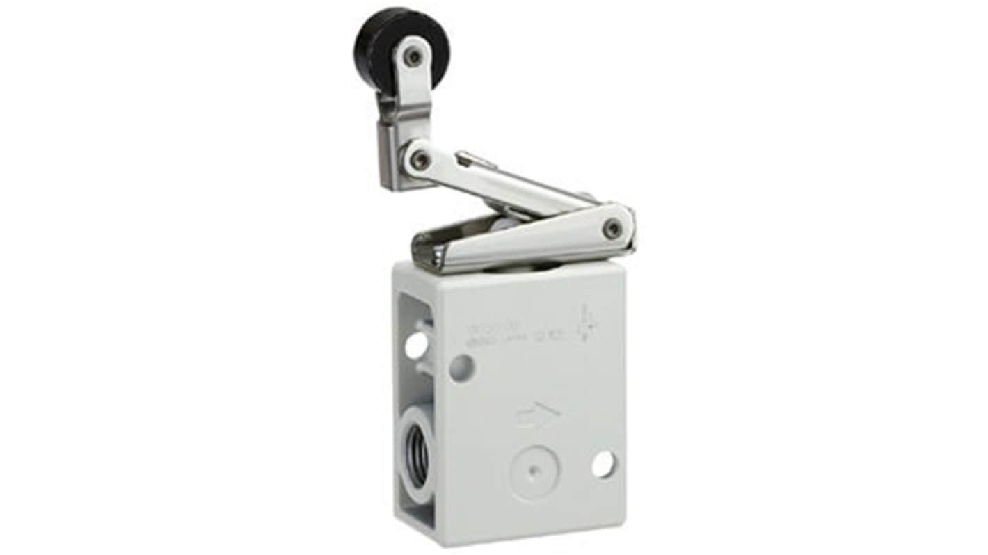 SMC Manual 3 Position Pneumatic Control Valve VM Series, G 1/4, 1/4in, VM230-F02-08A