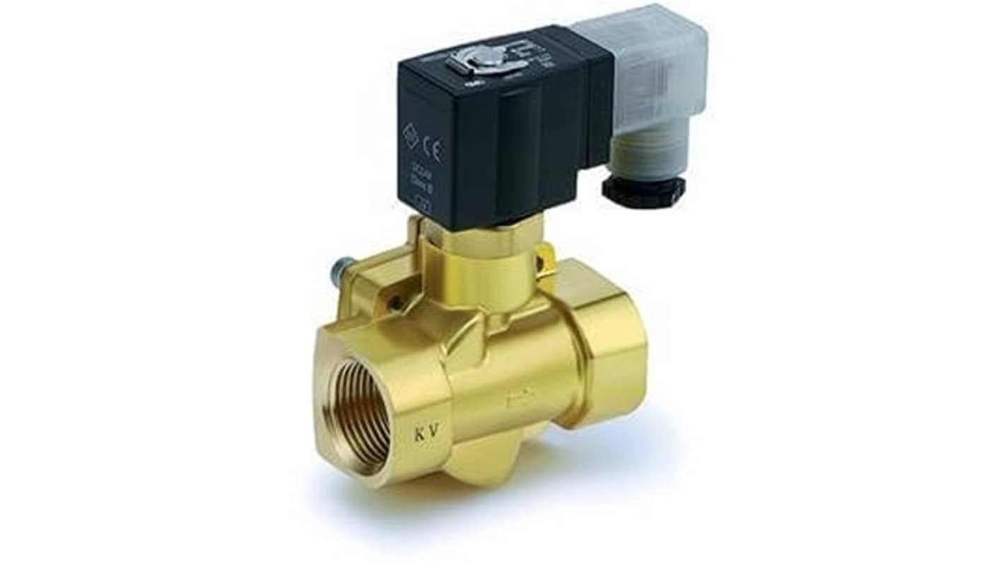 SMC Solenoid Valve VXED2130-04F-5DO1, 2 port(s) , NC, 24 V, 1/8in