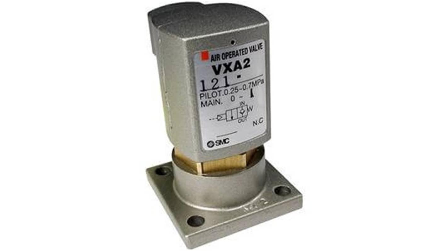 SMC Solenoid Valve VXA2121-00-1, 2 port(s) , Normally Closed