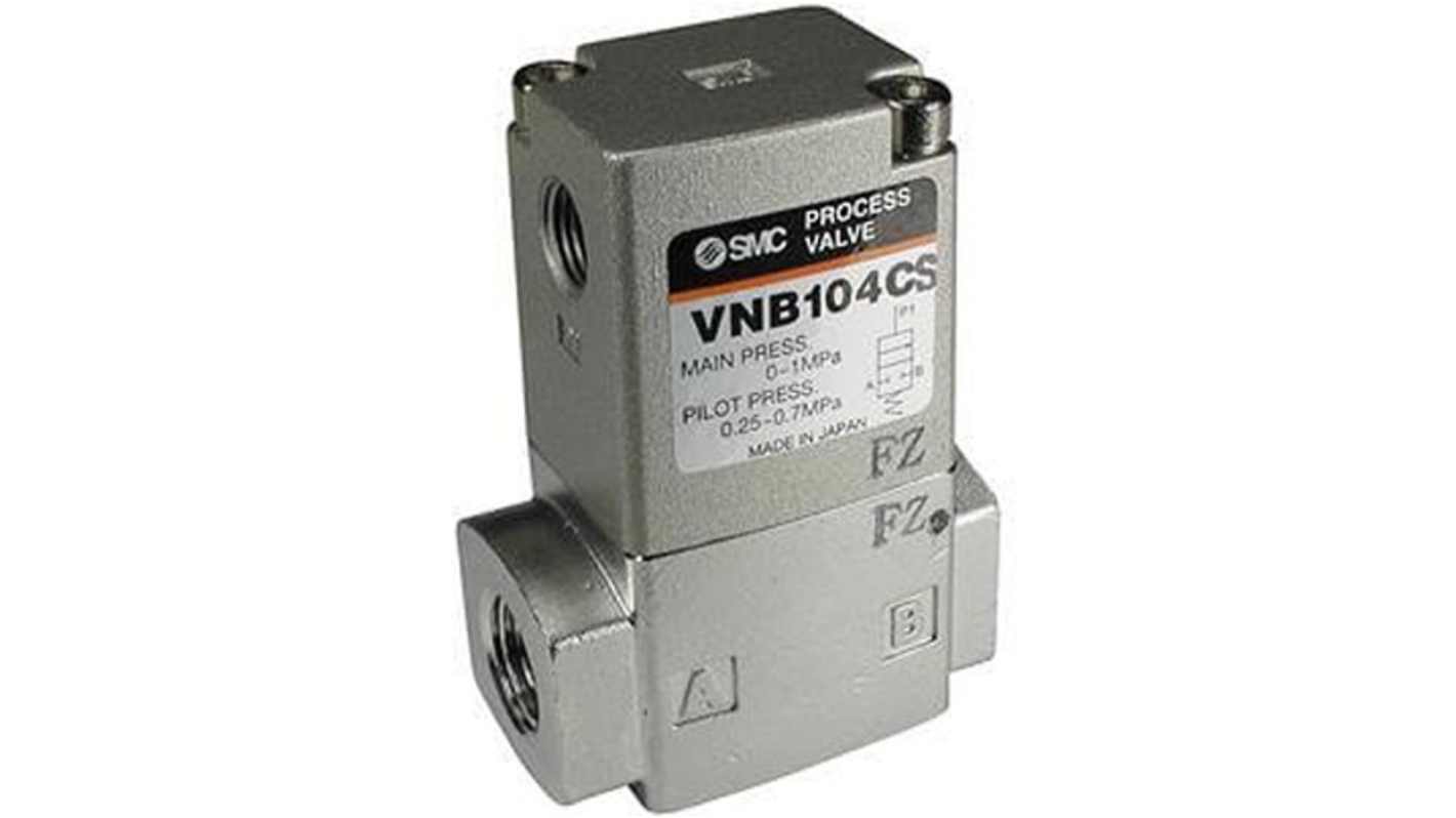 SMC Pneumatic Control Valve EVNB501B-F32A, 2 port(s) , NC, 1-1/4in