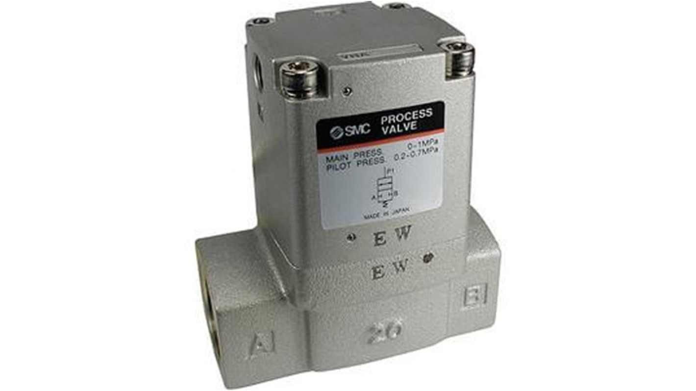 SMC 双通先导式Pneumatic Control Valve, 1/2 in Rc接口