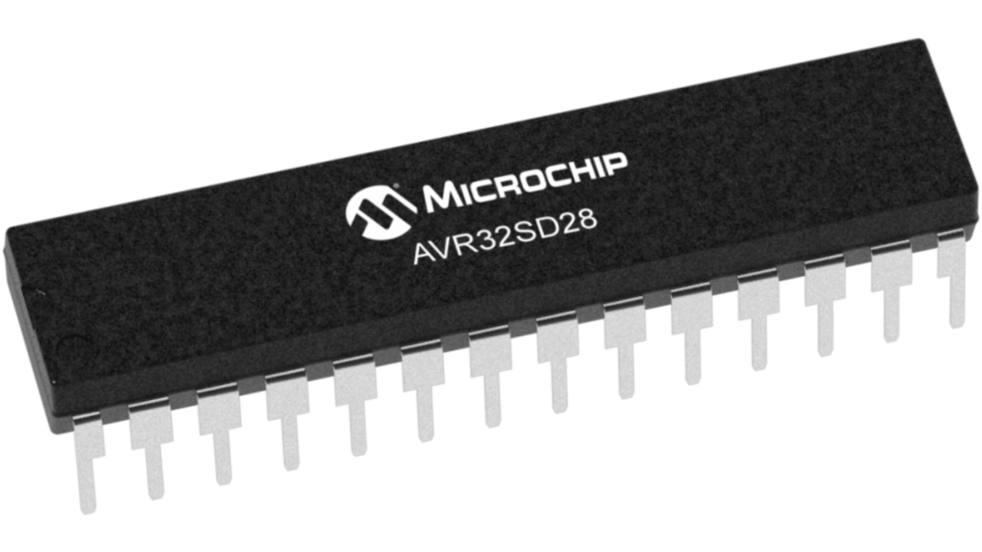 Microchip AVR マイコン, CPU, 20MHz, 32 KB, SRAM, 28-Pin SPDIP