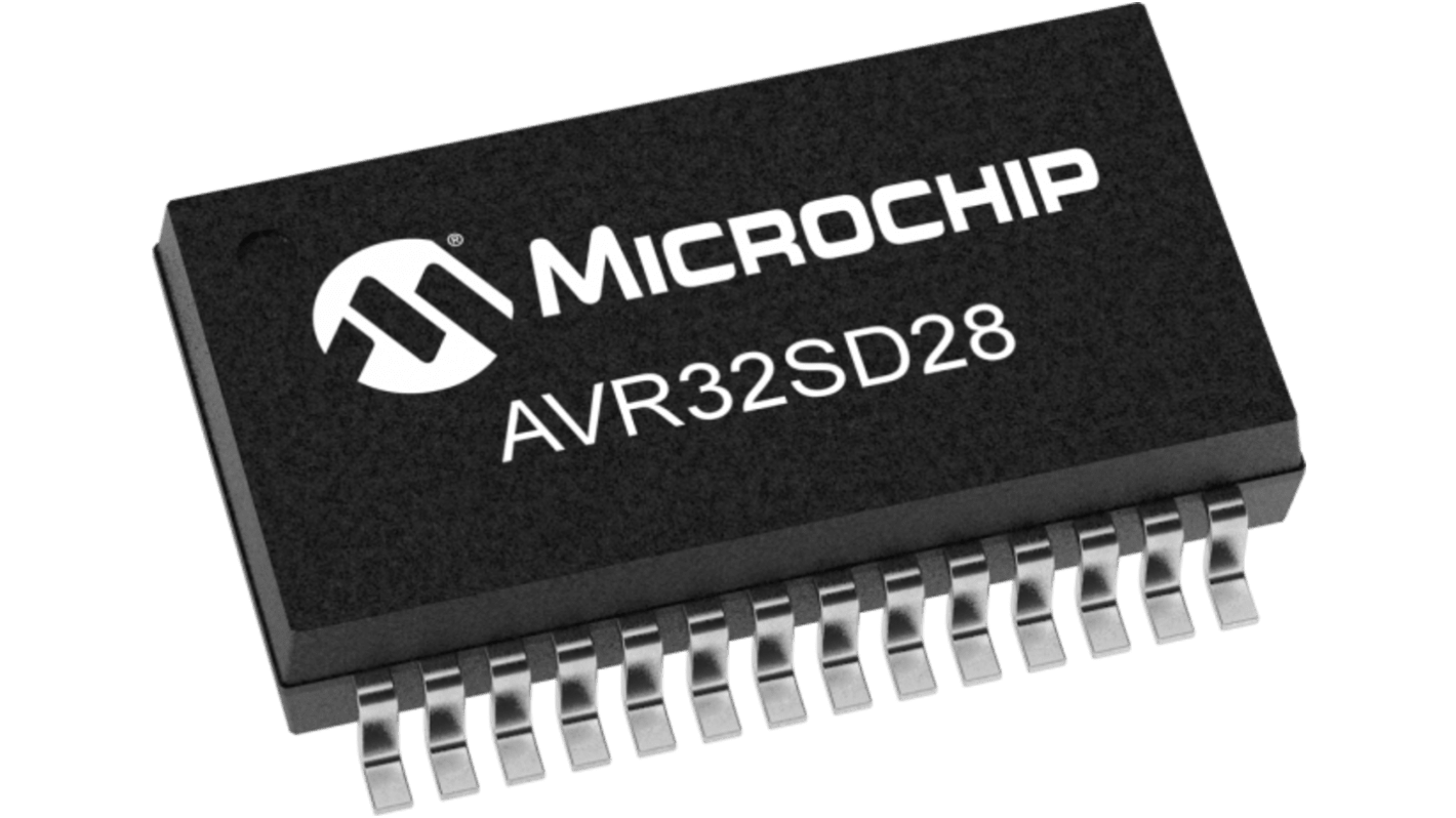 Microchip, 8bit CPU, AVR Microcontroller, 20MHz, 32 KB SRAM, 28-Pin SSOP