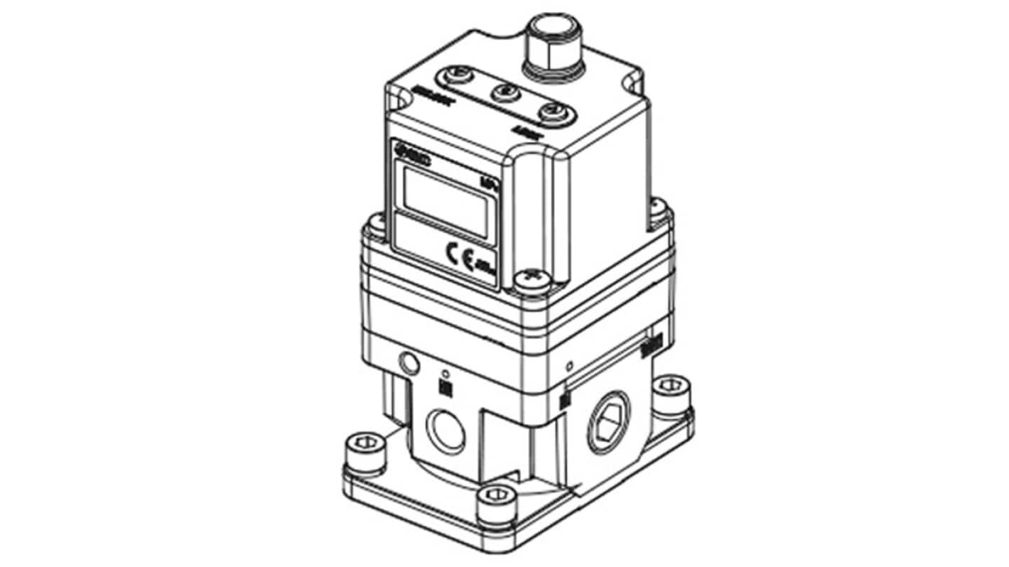 SMC Rc 1/4 Pneumatic Regulator - 0.005MPa to 0.9MPa, Rc 1/4, 1MPa max. input, ITV2050-312L3-X26