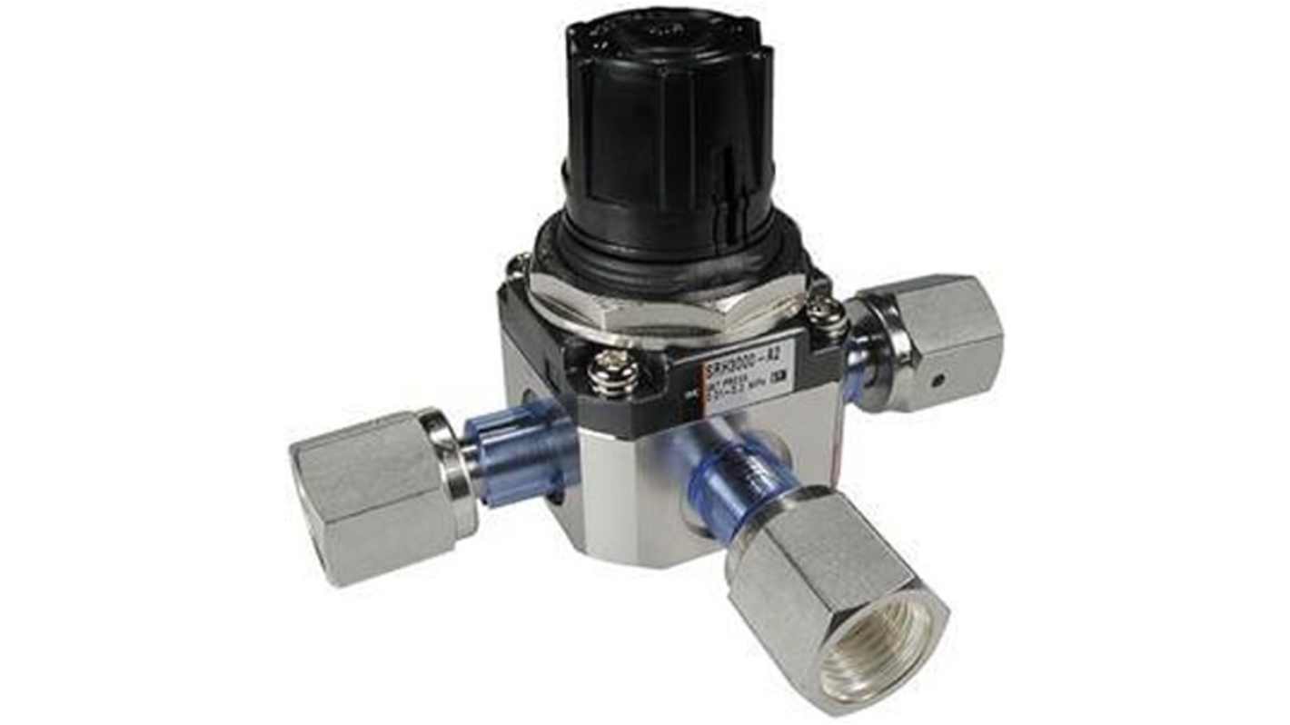 SMC Rc 1/4 Pneumatic Regulator - 0.05MPa to 0.7MPa, Rc 1/4, 1.5MPa max. input, SRH3110-02