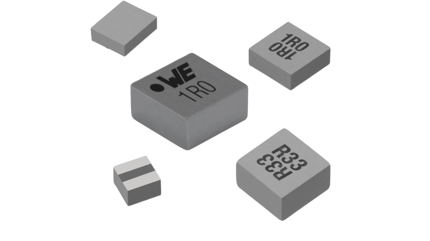 Wurth, 744383, 6030HT Shielded Wire-wound SMD Inductor with a Magnetic Iron Alloy Core, 680 nH ±30% Shielded 11.3A Idc