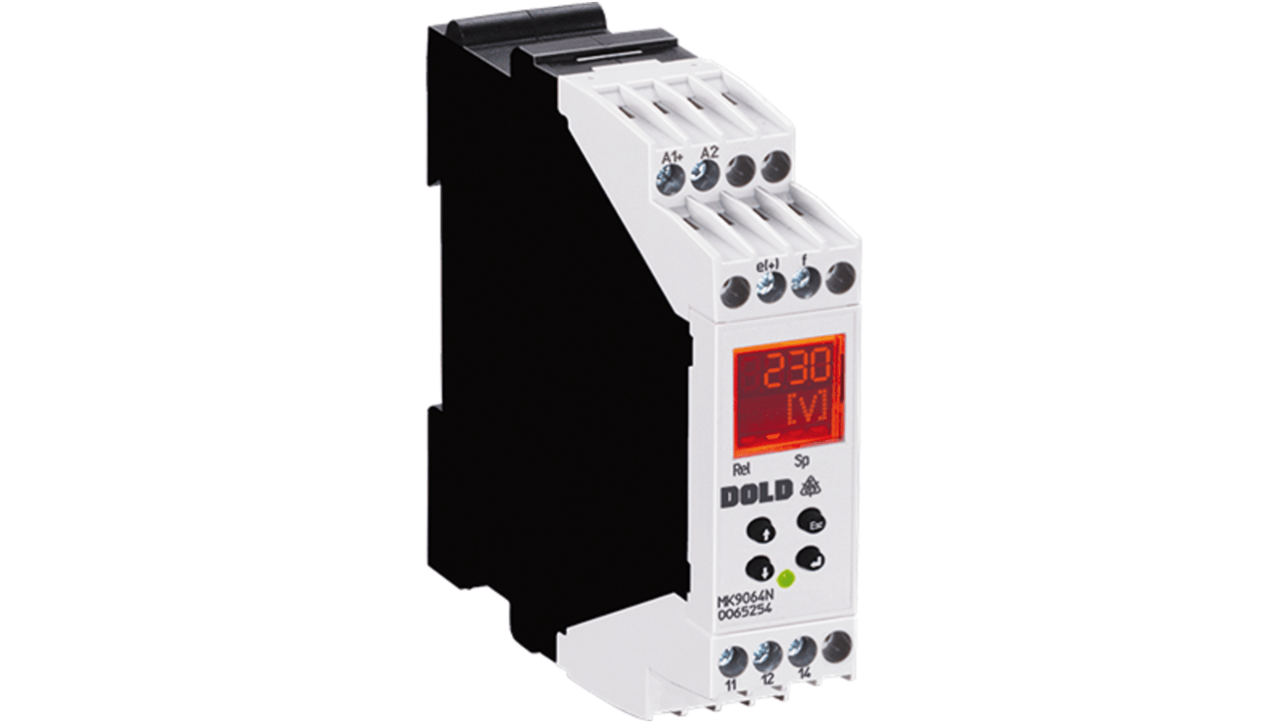 Dold Monitoring Relay, SPDT, 24 → 400V ac/dc, DIN Rail