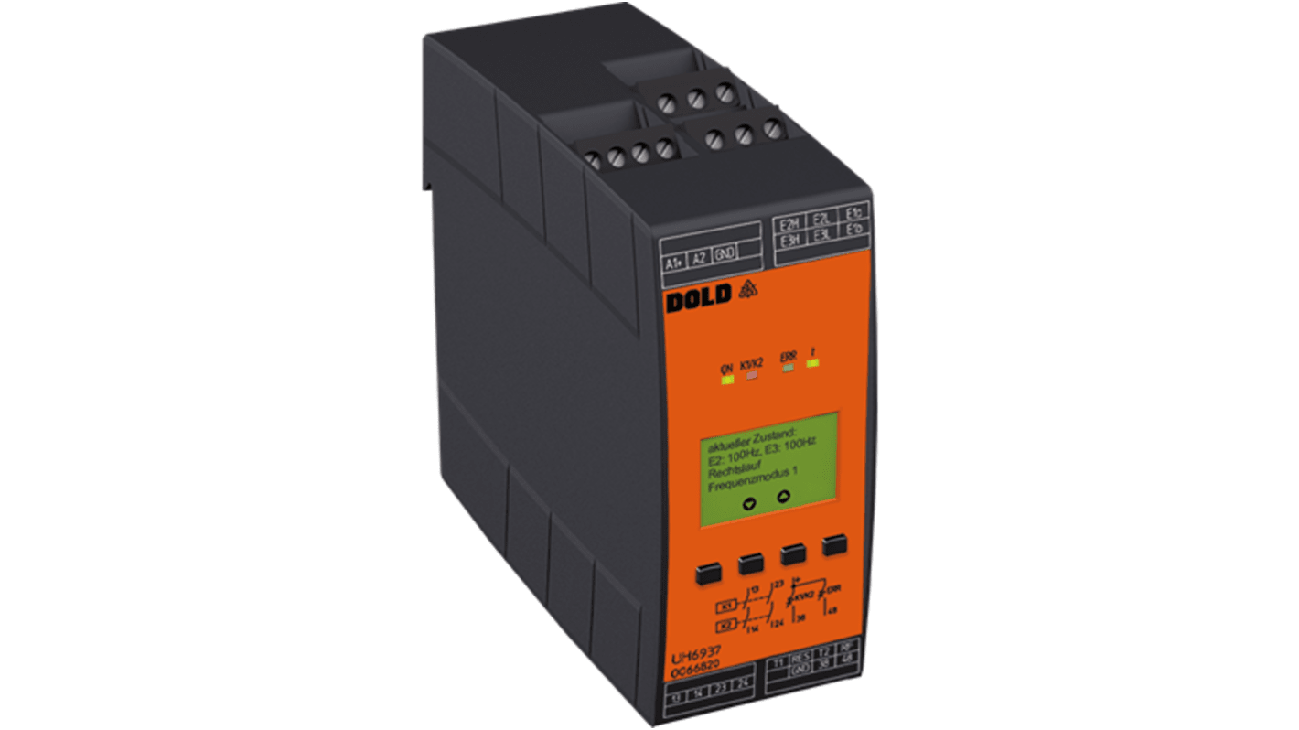 Dold モニタリングリレー, DINレール, 8 → 690V ac, UH6937.02PS/61 DC24V