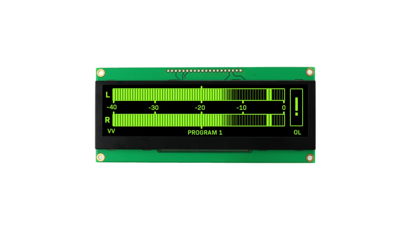 NEWHAVEN DISPLAY INTERNATIONAL 5.5in Green Passive matrix OLED Display 256 x 64pixels PCB Mount Serial/Parallel