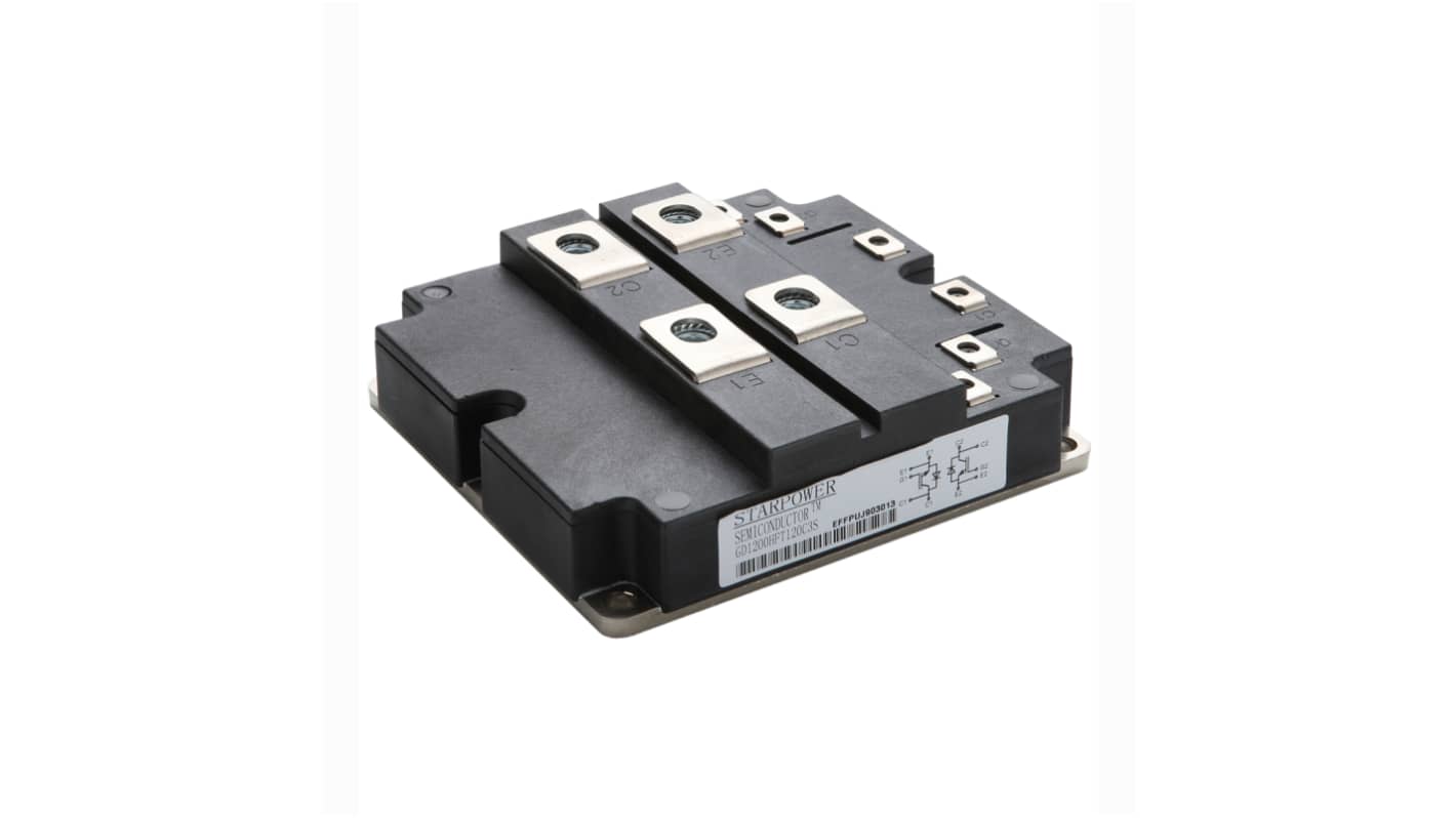 Starpower GD800HFY120C3S Dual IGBT, 800 A 1200 V Module, Screw Mount