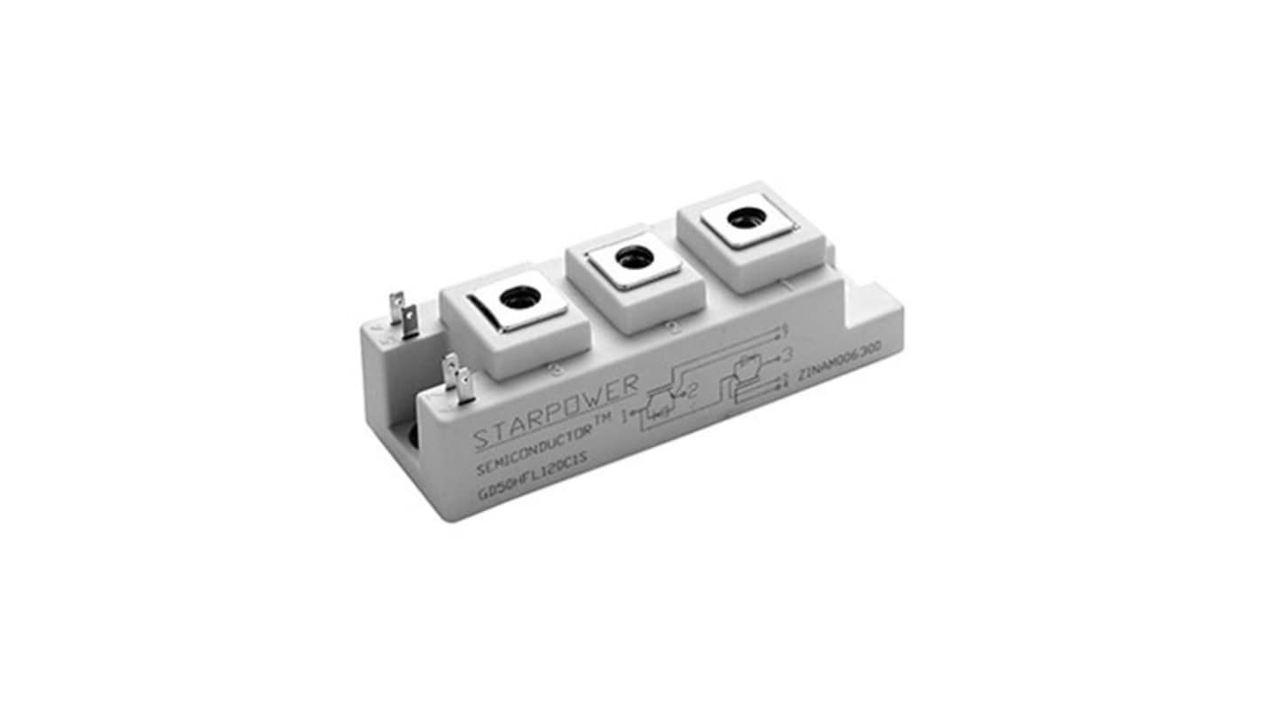 Starpower GD75HFY120C1S Dual IGBT, 75 A 1200 V, 7-Pin Module, Screw Mount