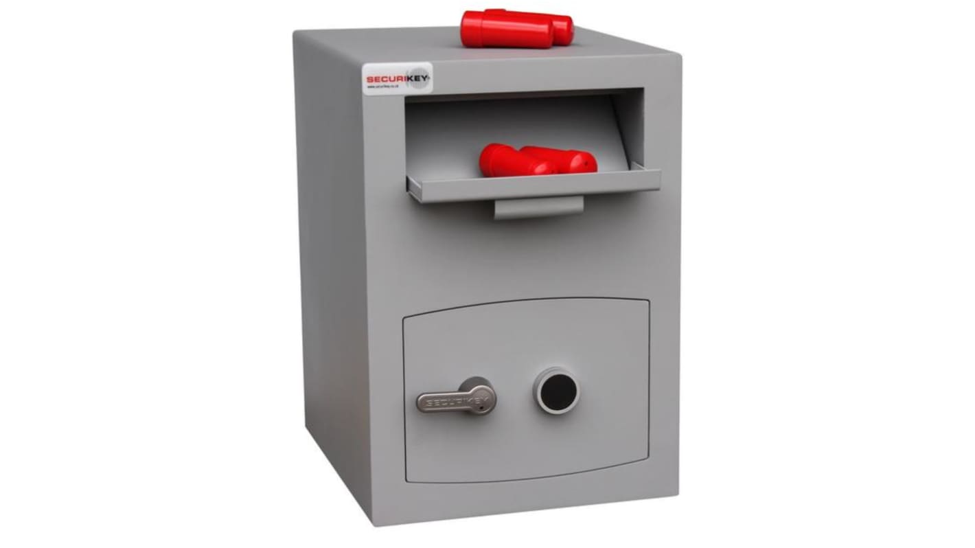 Securikey 钥匙保险箱, 地板安装安装, 使用钥匙锁打开