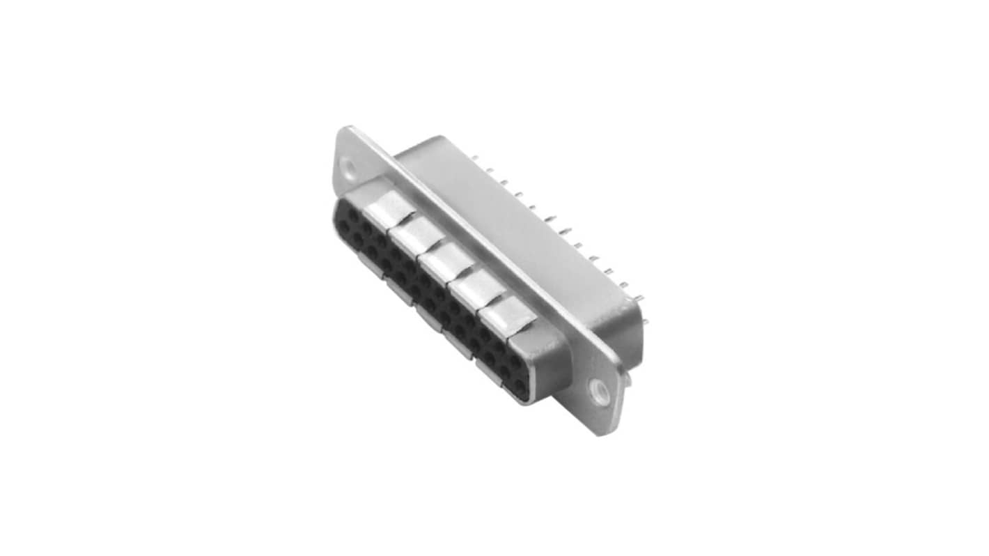 Molex 73284 25 Way Through Hole D-sub Connector Socket, 2.77mm Pitch, with Hardware