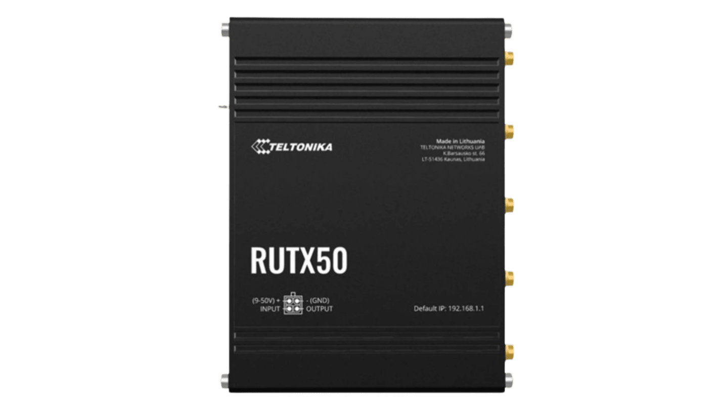 Teltonika Wi-Fi 5蜂窝WiFi路由器, 900Mbit/s, 867Mbit/s, 2.4 GHz, 5 GHz频段, RUT