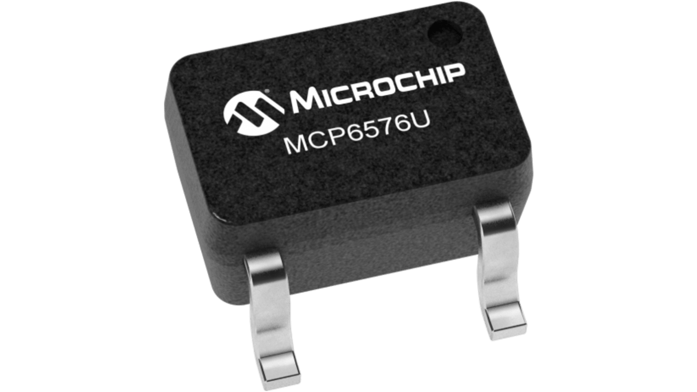 Microchip 漏极开路输出比较器芯片, SC-70, SMD安装, 单电源, 40ns响应