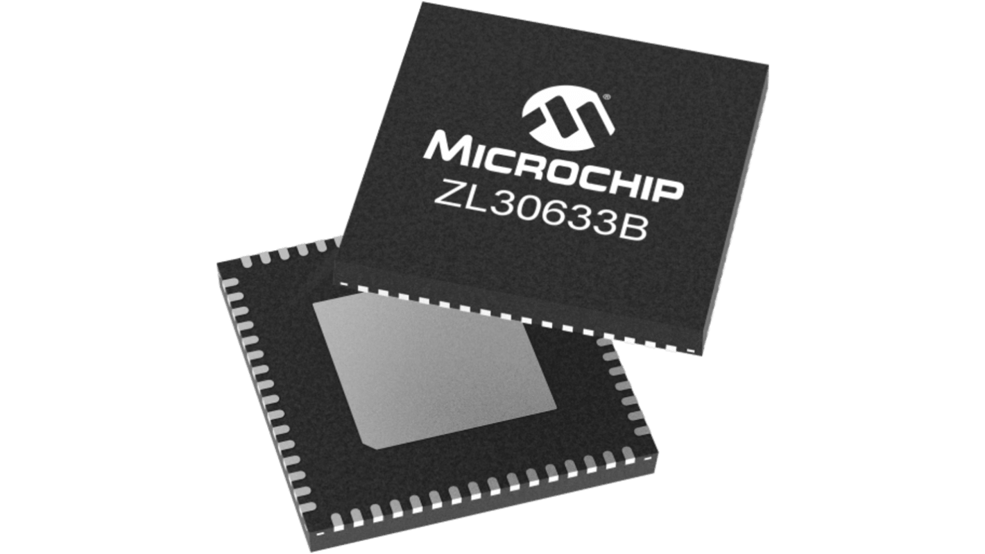 Microchip 时钟驱动器, 64针, 差分输出, CMOS输入, VQFN, CMOS系列