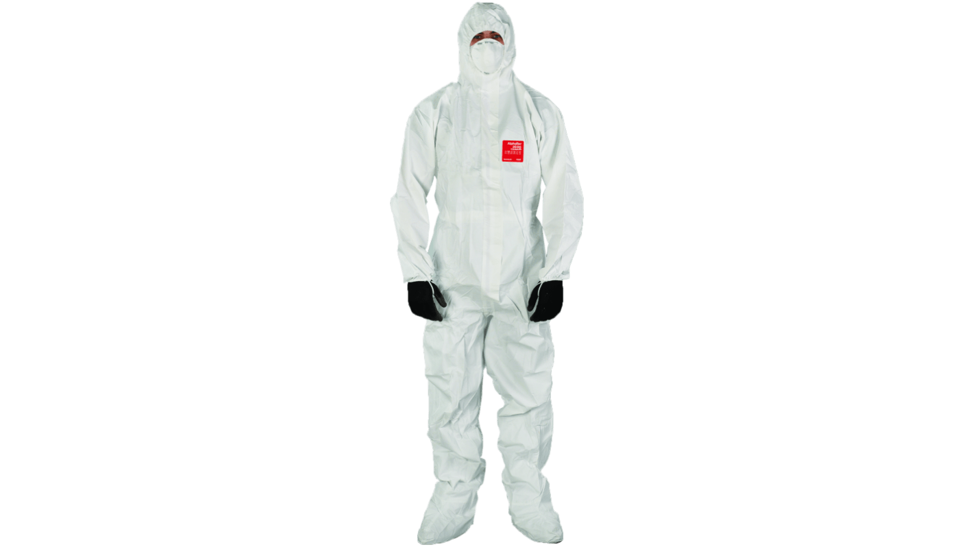 Ansell White Coverall, EN 1073-2, EN 1149-5, EN 14126, XL