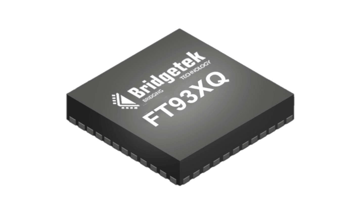 Bridgetek FT930单片机, FT32B内核, 48针, QFN, 最大100MHz, 128 KB 闪存