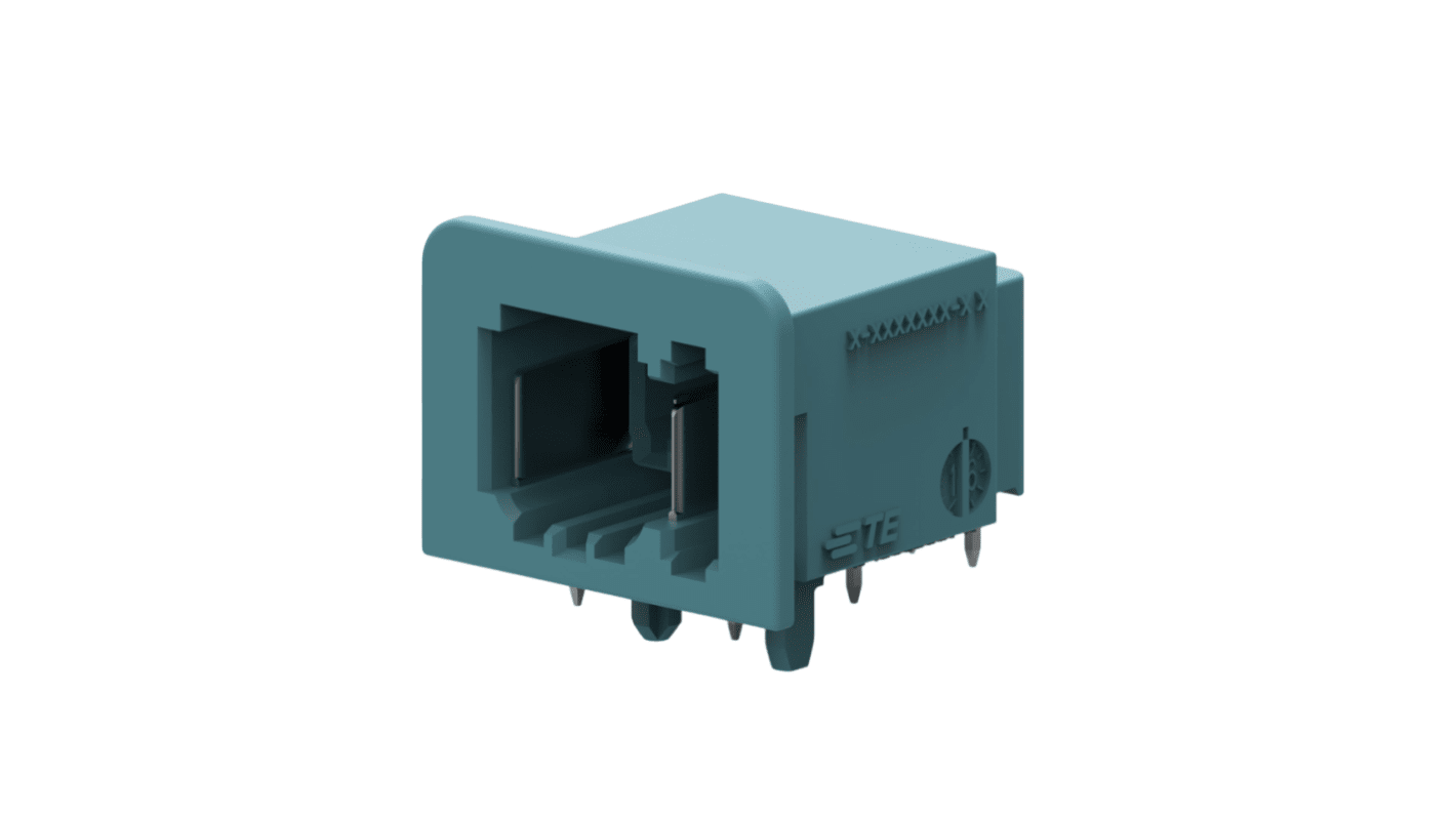 TE Connectivity, MATEnet Header Blue Board Mount 2 Way, PCB Termination 9-2304372-9