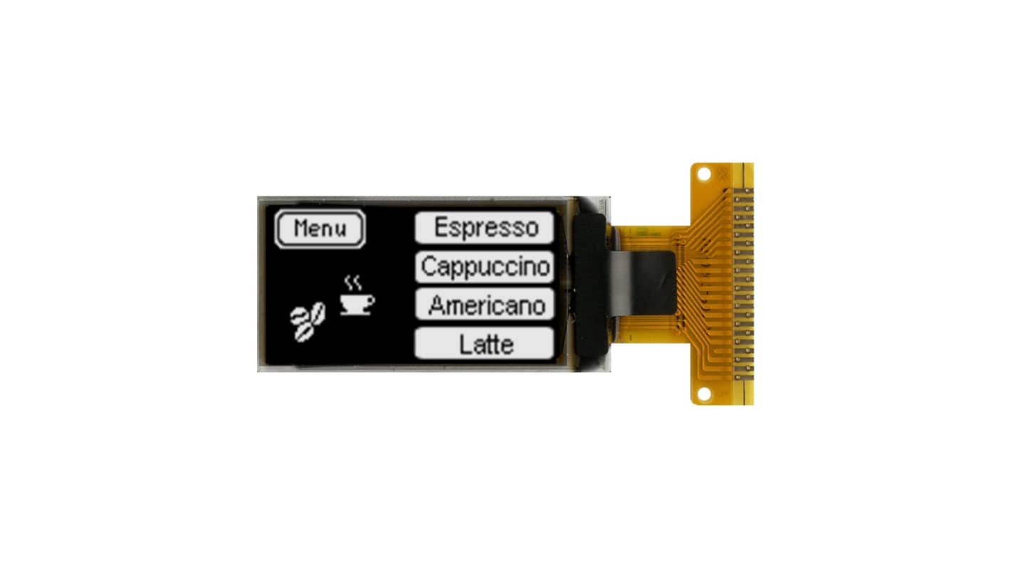 Midas 0.96in White Passive matrix OLED Display 64 X 128pixels COG I2C, SPI Interface