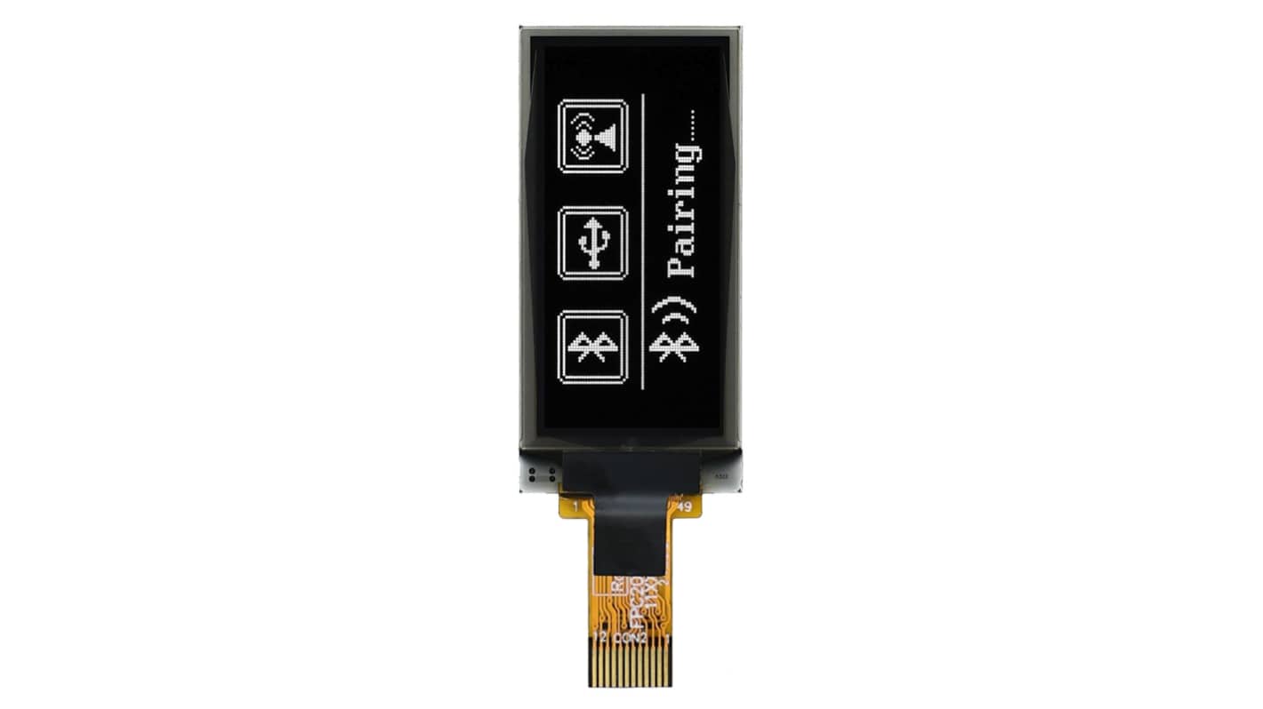 Midas PMOLED屏幕, 1.3in, I2C, SPI接口, 64 X 128pixels
