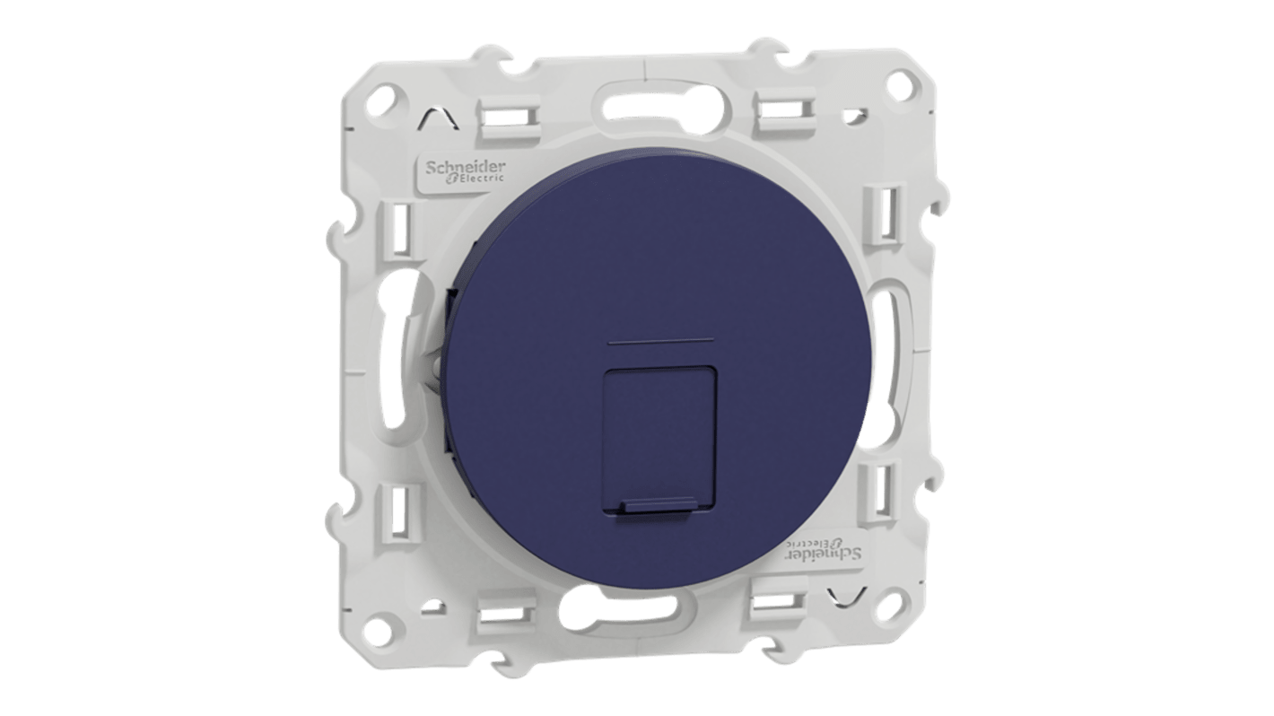 RJ45 Blue Socket, Flush Mount