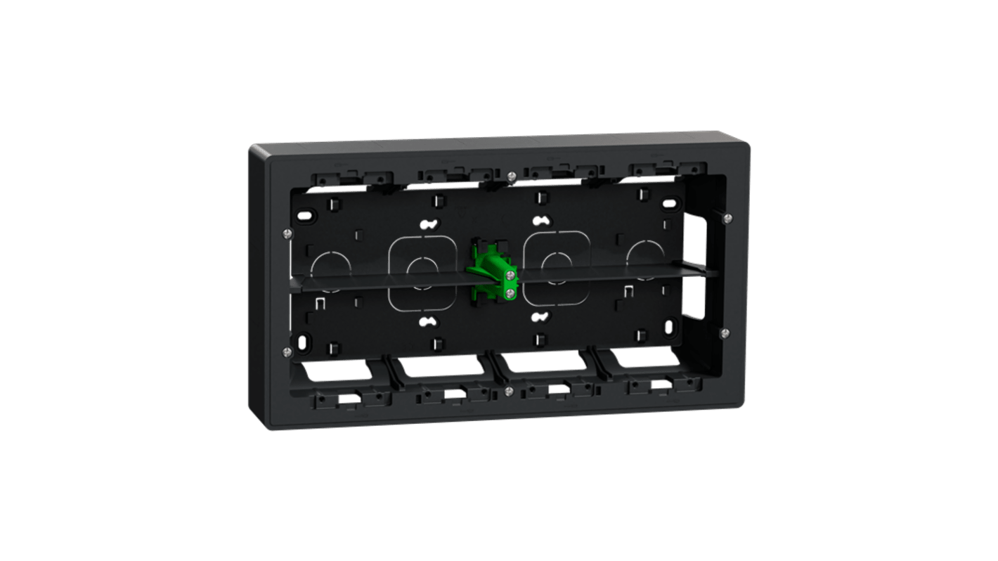 Schneider Electric New Unica Anthracite Grey ABS Back Box Mounting Frame,  Surface Mount, 165 x 300 x 50mm
