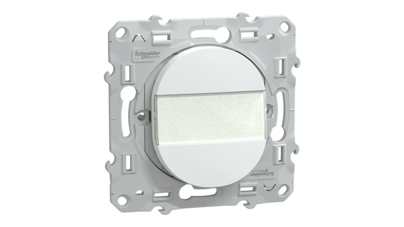 Schneider Electric S320 Series Push Button Switch, Push to Make, Flush Mount, 250V, IP21D