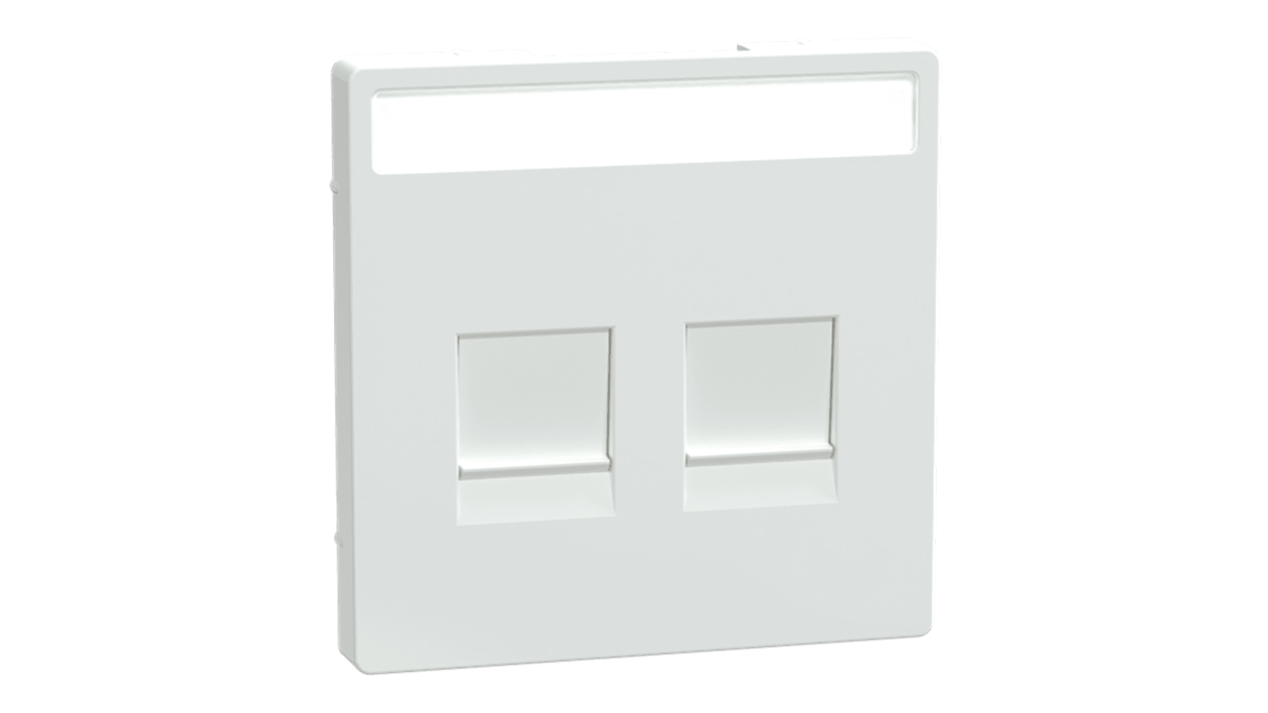 Schneider Electric White 2 Gang Cover Plate