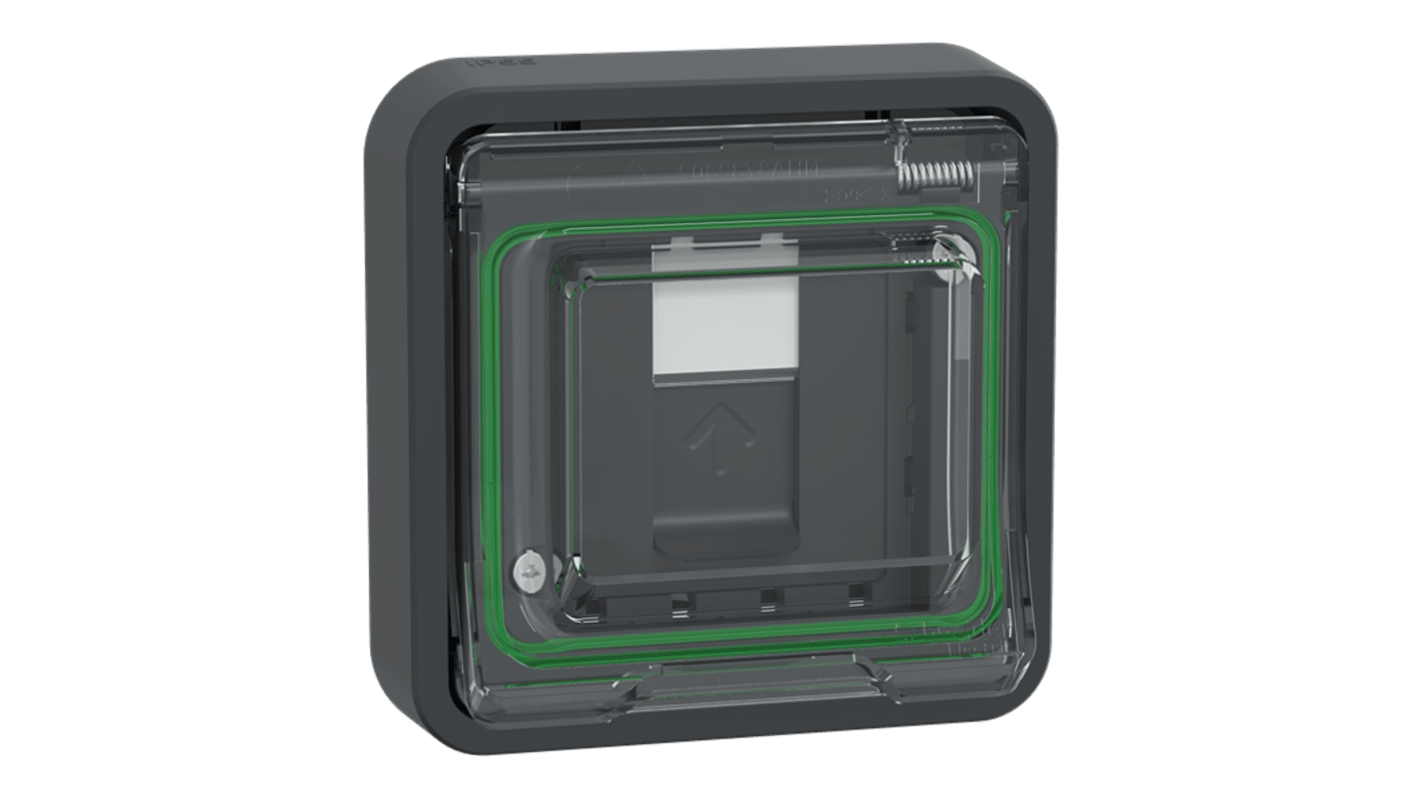 Schneider Electric Mureva Series Socket RJ45 Socket, Flush Mount, Cat6a, S/FTP Shield Straight 1 Port 8 -Way