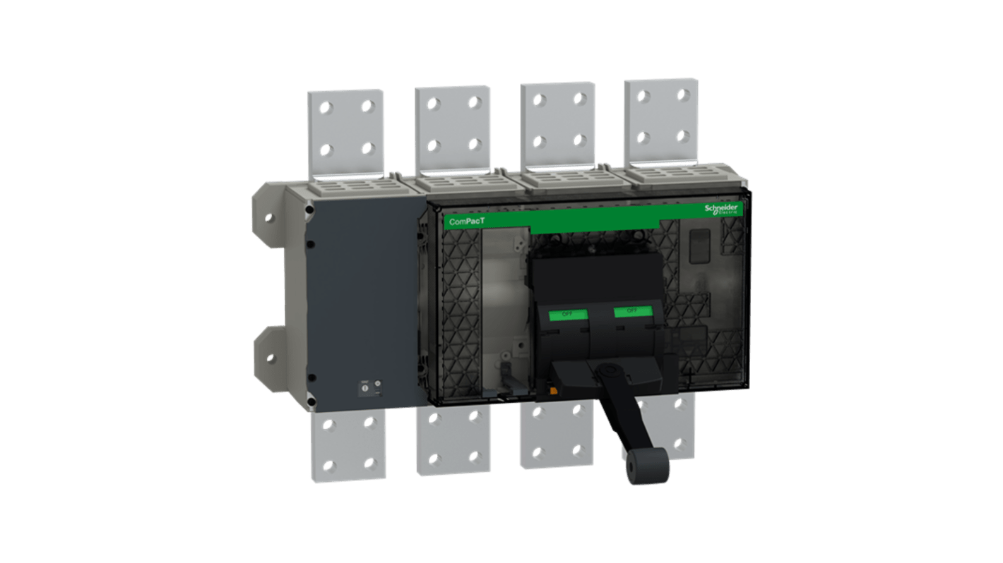 Schneider Electric Fuse Switch Disconnector, 4 Pole, 2000A Max Current