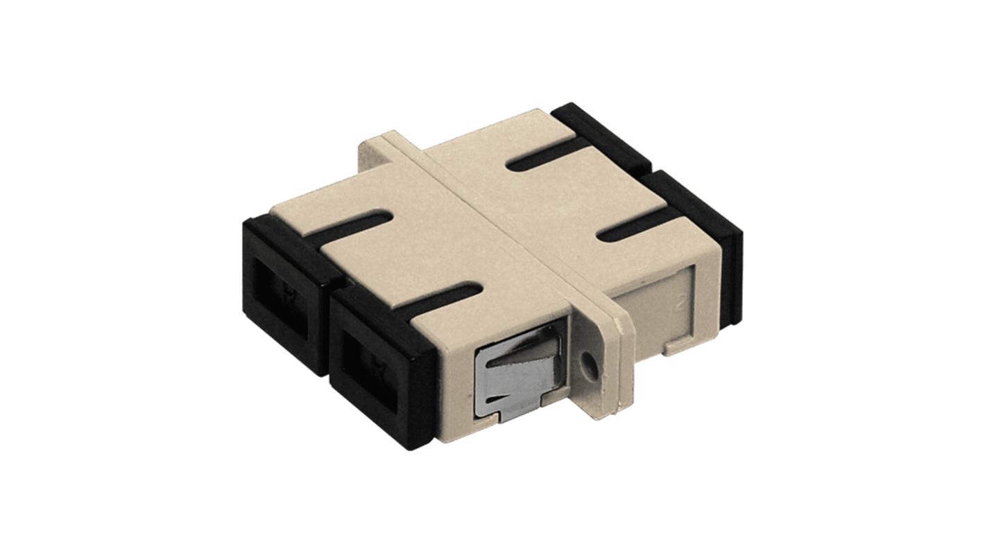Adaptador de fibra óptica Schneider Electric de SC, Multimodo, Dúplex