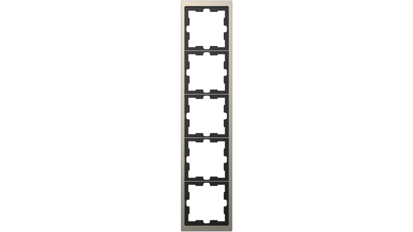 Schneider Electric Nickel 5 Gang Frame