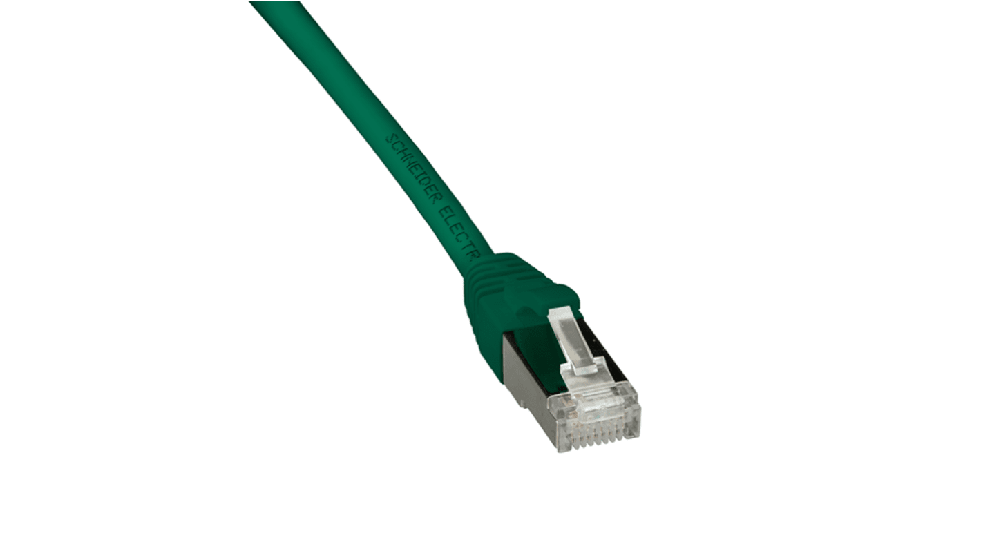 Schneider ElectricActassi, 2m Cat6a, Green, S/FTP Shielded, Terminated Polyethylene Sheath