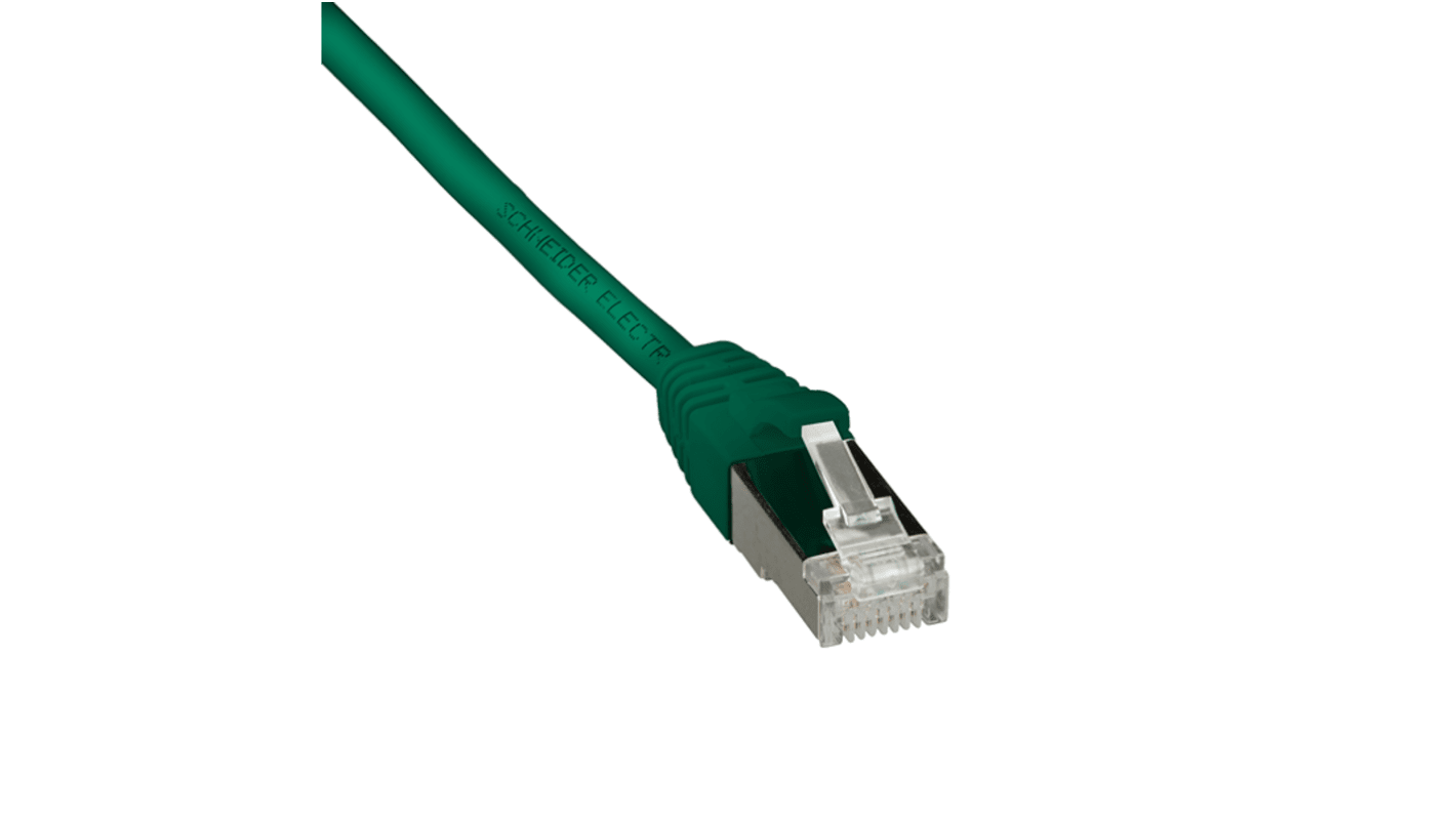 Schneider ElectricActassi, 2m Cat6, Green, F/UTP Shielded, Terminated Polyethylene Sheath