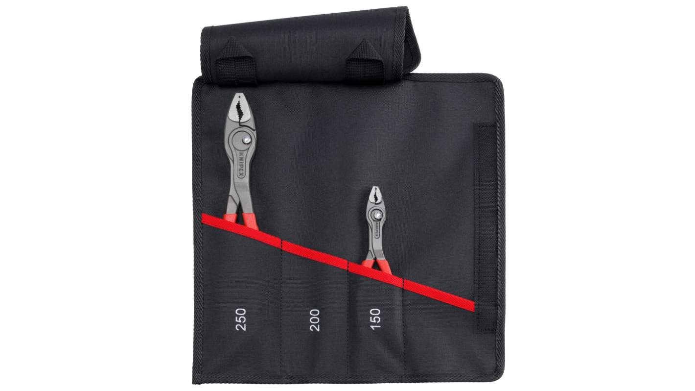 Knipex TwinGrip 2-Piece Gripping Pliers, 330 mm Overall, Pointed, Straight Tip