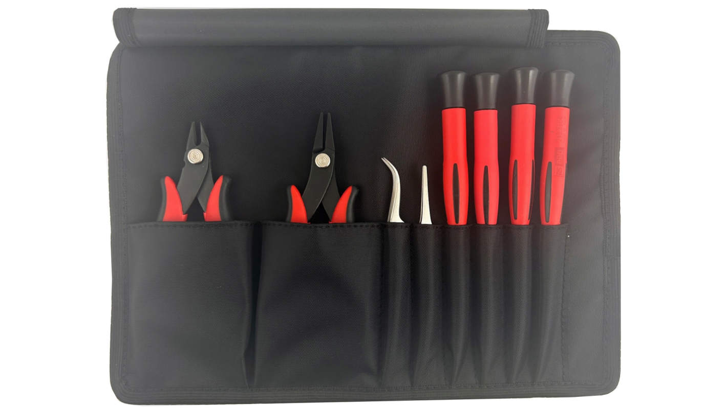 RS PRO 8 Piece Tool Set Tool Kit with Roll