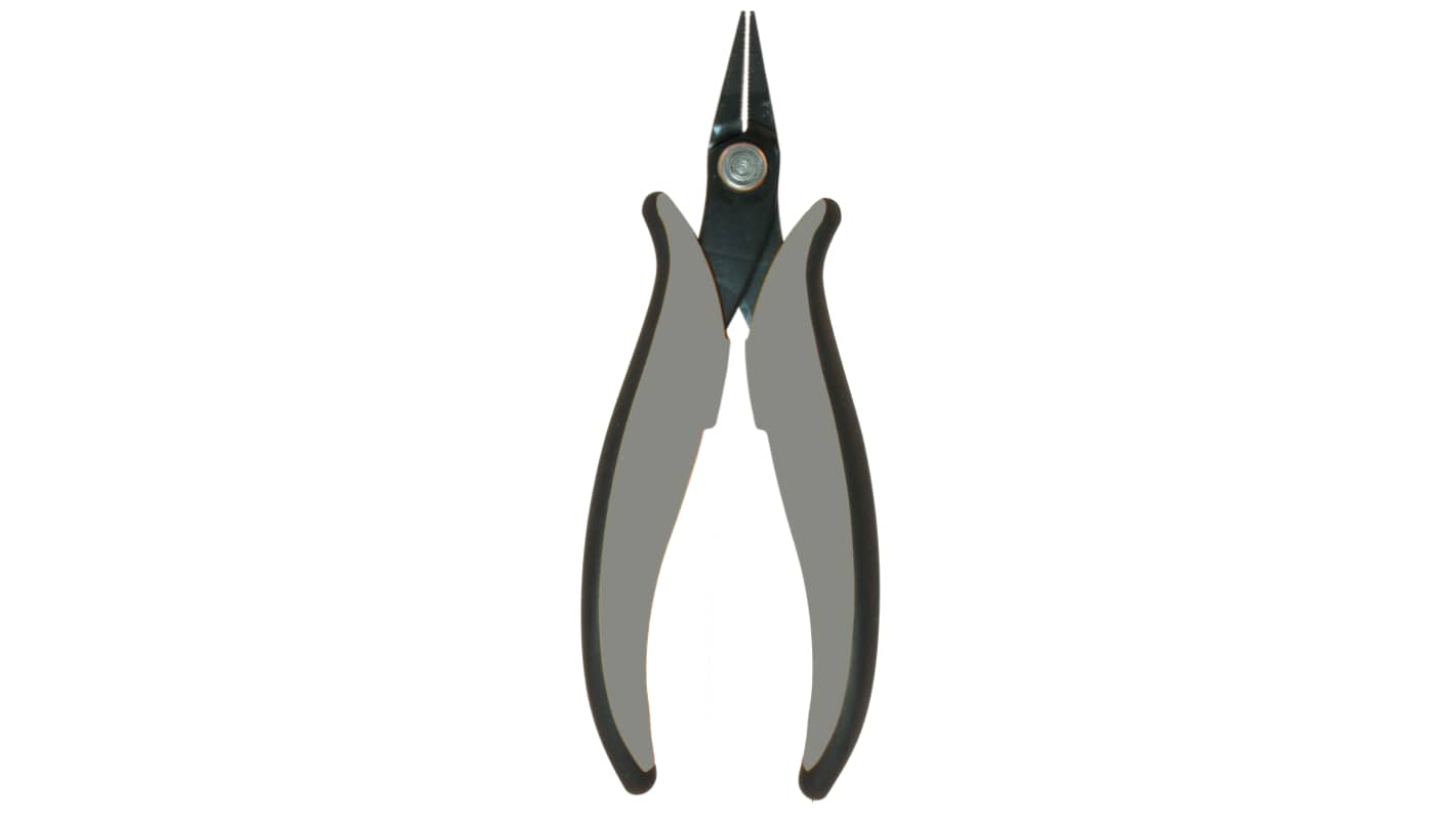 RS PRO Nose pliers, 146mm Overall, Pointed, Straight Tip, 16mm Jaw, ESD