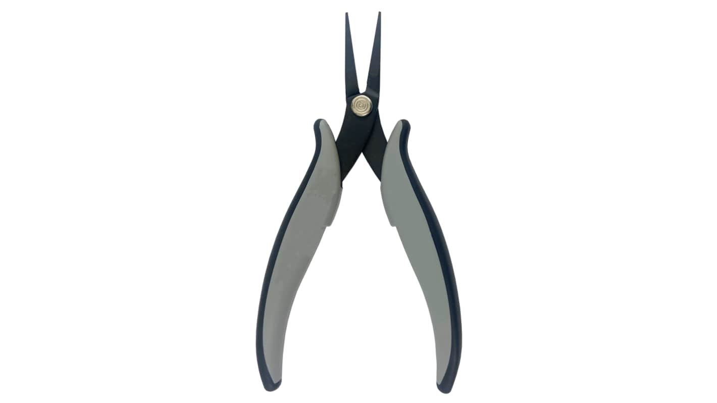 RS PRO Nose pliers, 160mm Overall, Pointed, Straight Tip, 28mm Jaw, ESD